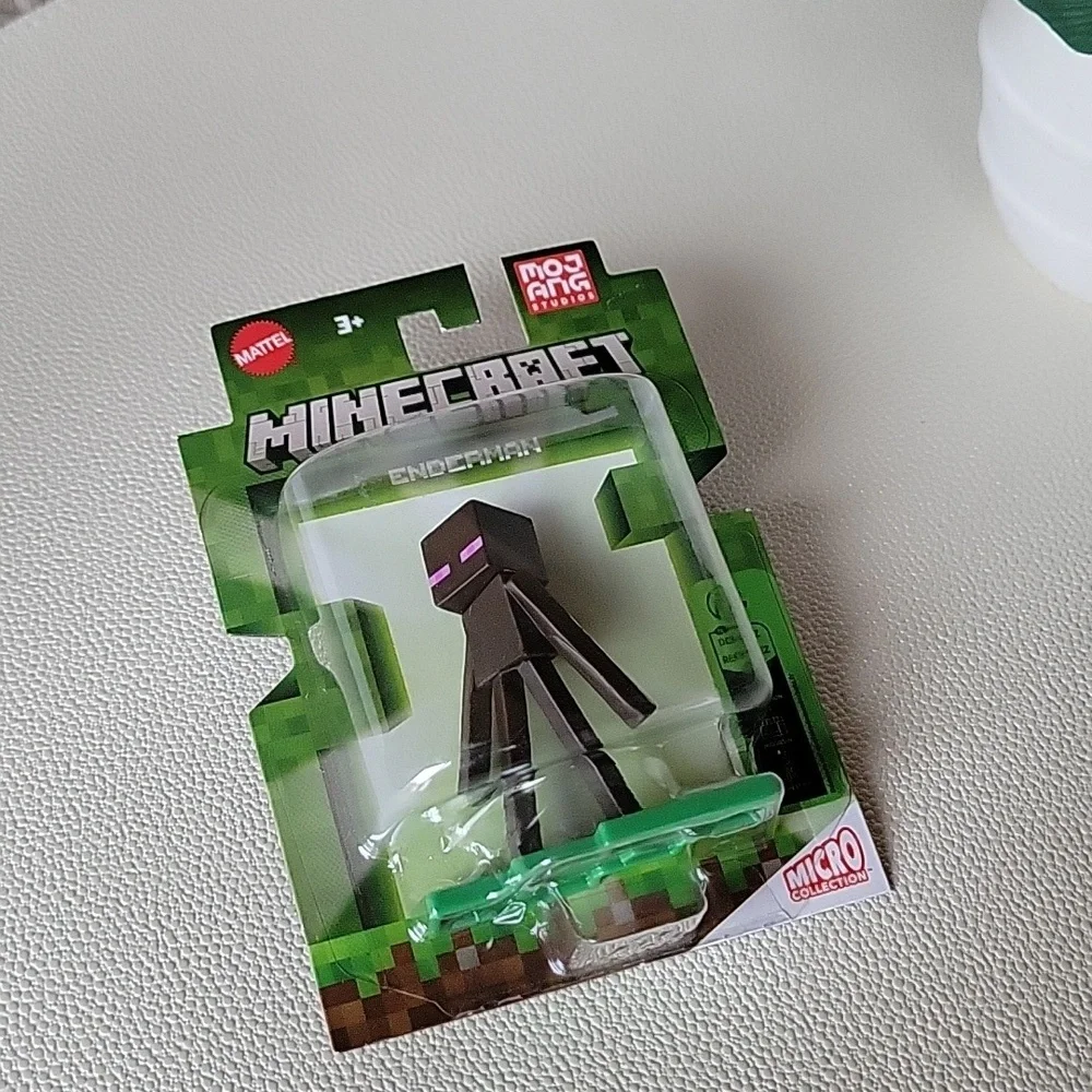 Mattel Minecraft Enderman Figure in Black and Green Packaging